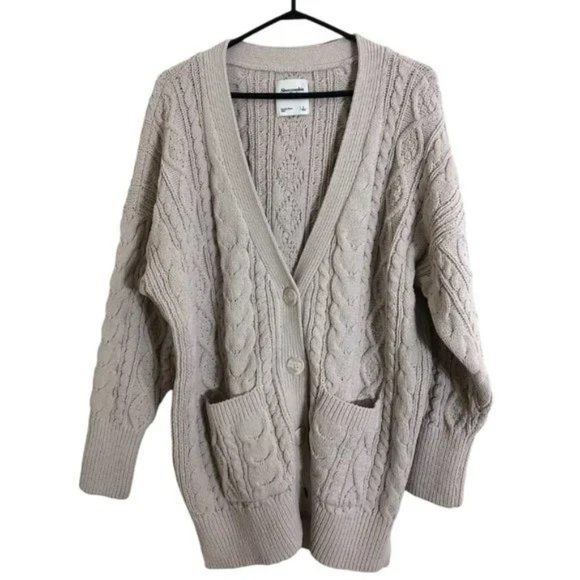 Abercrombie & Fitch Sweaters - Abercrombie & Fitch Cable Knit Button Up Cardigan